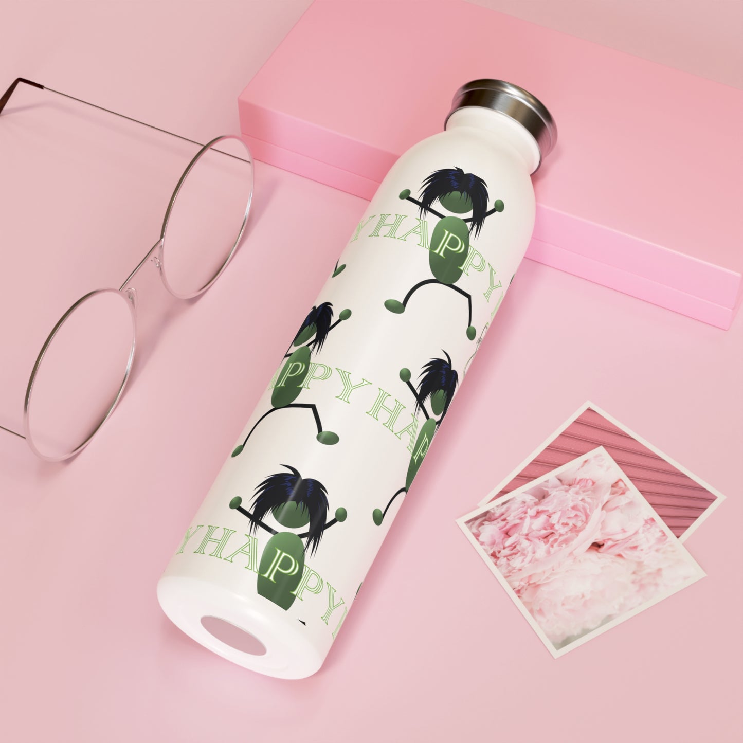 Happy EMOSHIONS White Water Bottle, 20 oz.