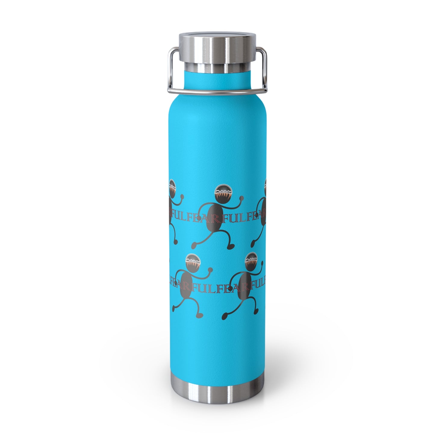 Fearful EMOSHIONS Pebble Blue Insulated Water Bottle, 22 oz.