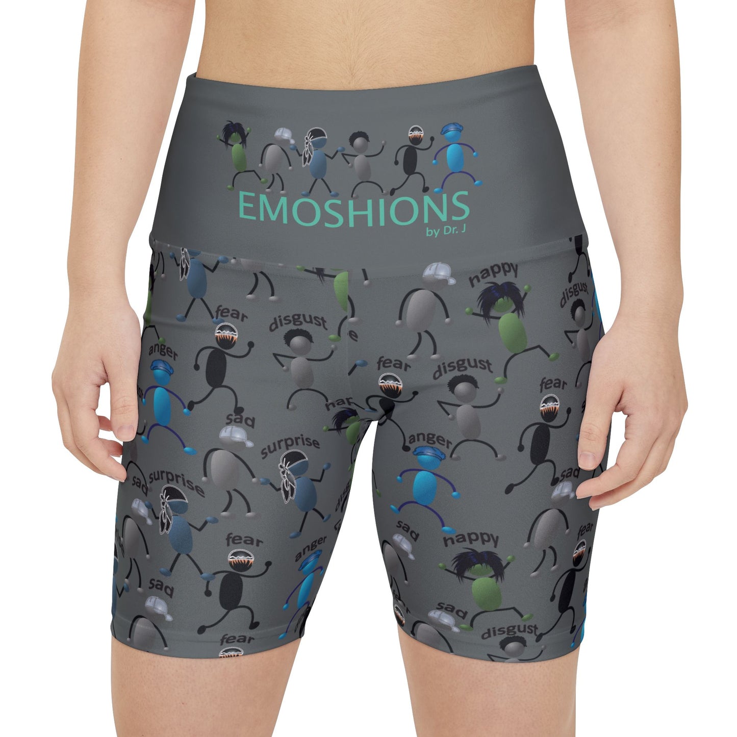 Name Your EMOSHIONS High Waisted Yoga Shorts