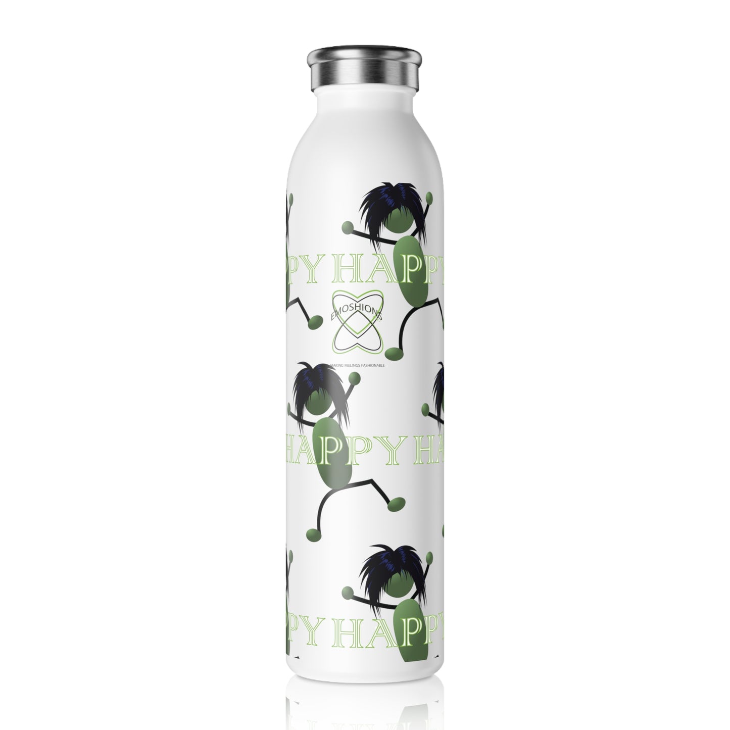 Happy EMOSHIONS White Water Bottle, 20 oz.