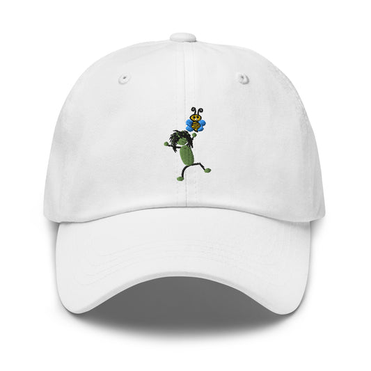 Be Happy EMOSHIONS Depictions Unisex White Dad Hat