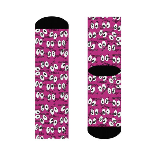 Surprise EMOSHIONS Unisex  Bright Pink Socks