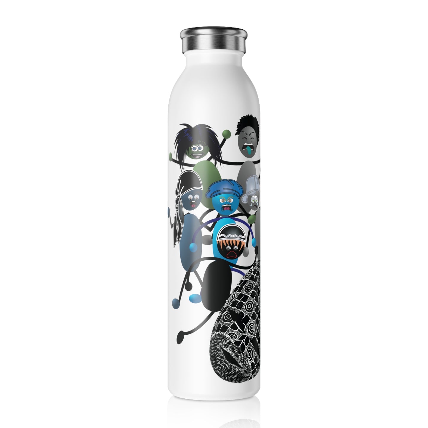 Unmask Your EMOSHIONS Depictions 20 oz. White Water Bottle