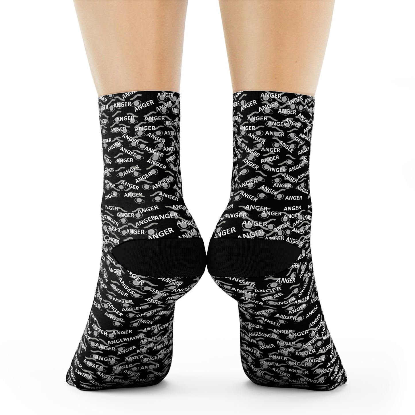 Anger EMOSHIONS Unisex  Black Socks