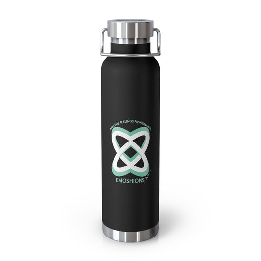 EMOSHIONS Logo 22 oz. Black Water Bottle