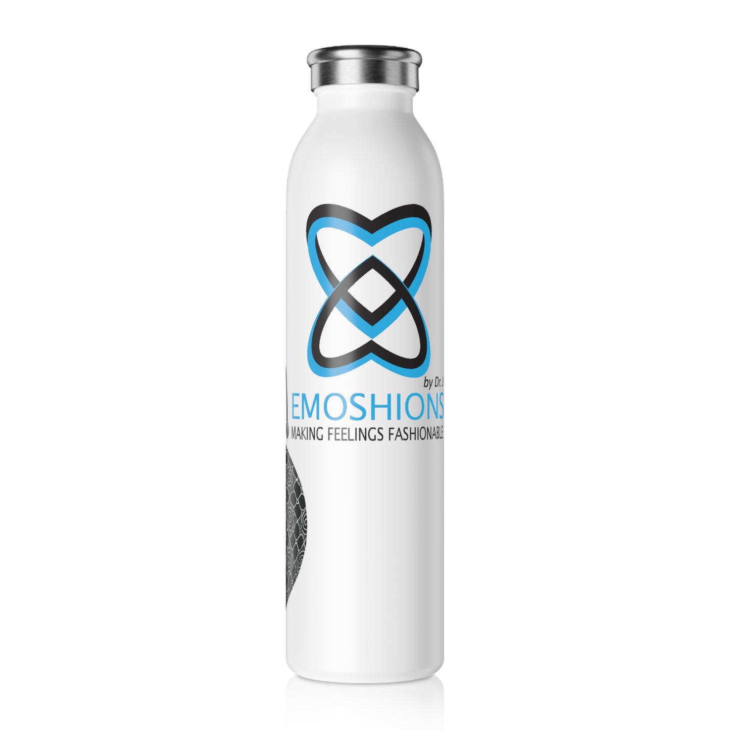 Unmask Your EMOSHIONS Depictions 20 oz. White Water Bottle