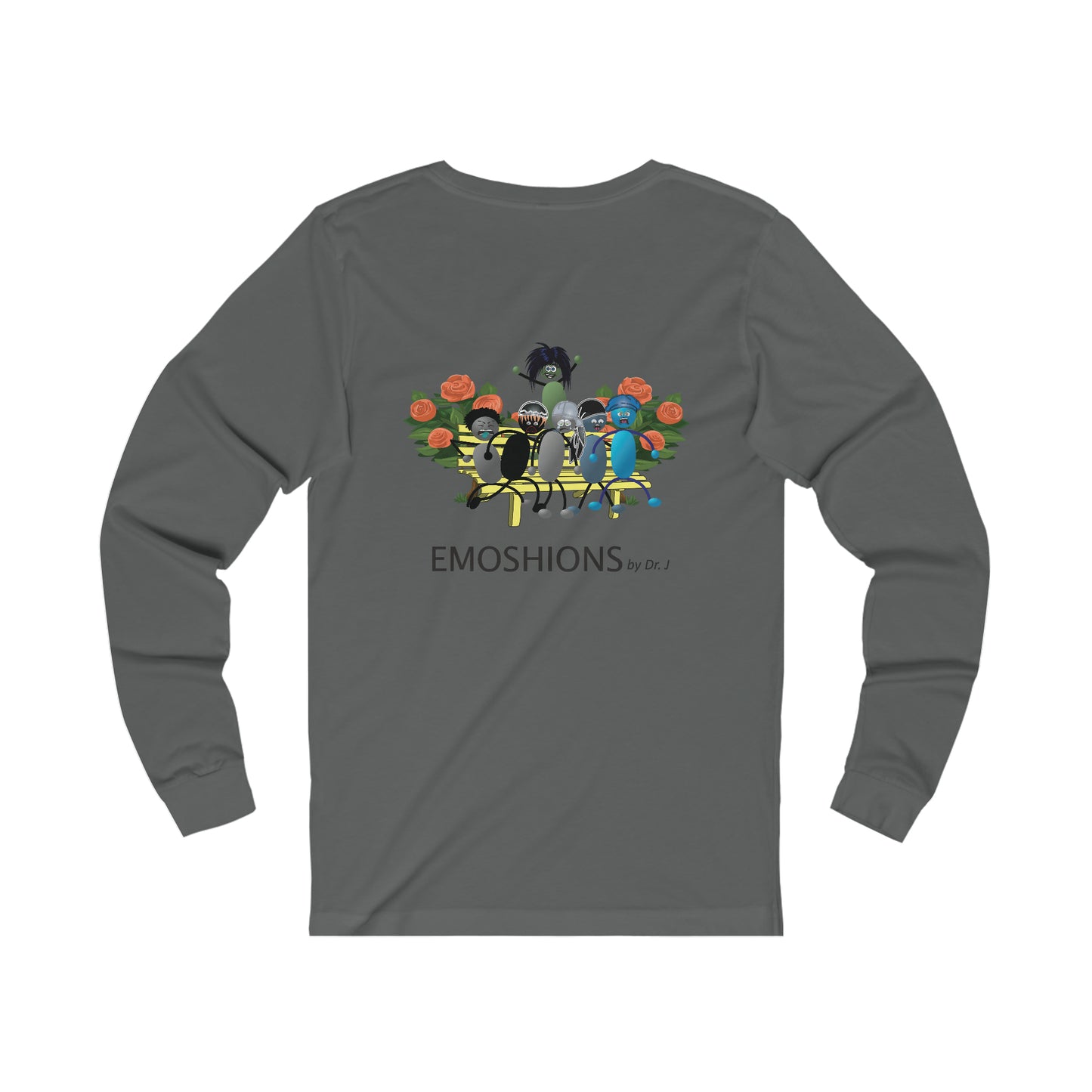 Sit With Your EMOSHIONS Depictions Unisex  Asphalt Grey Long Sleeve T-Shirt