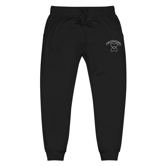 Embroidered EMOSHIONS Logo Unisex Black Sweatpants