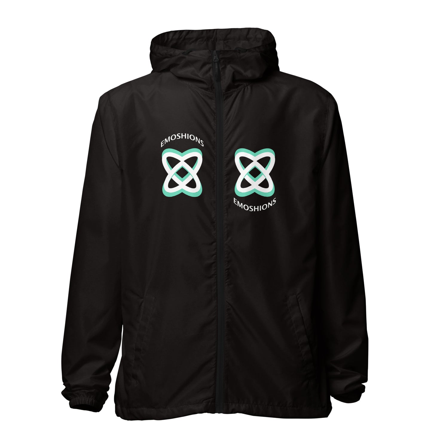 EMOSHIONS Logo Unisex Black Windbreaker