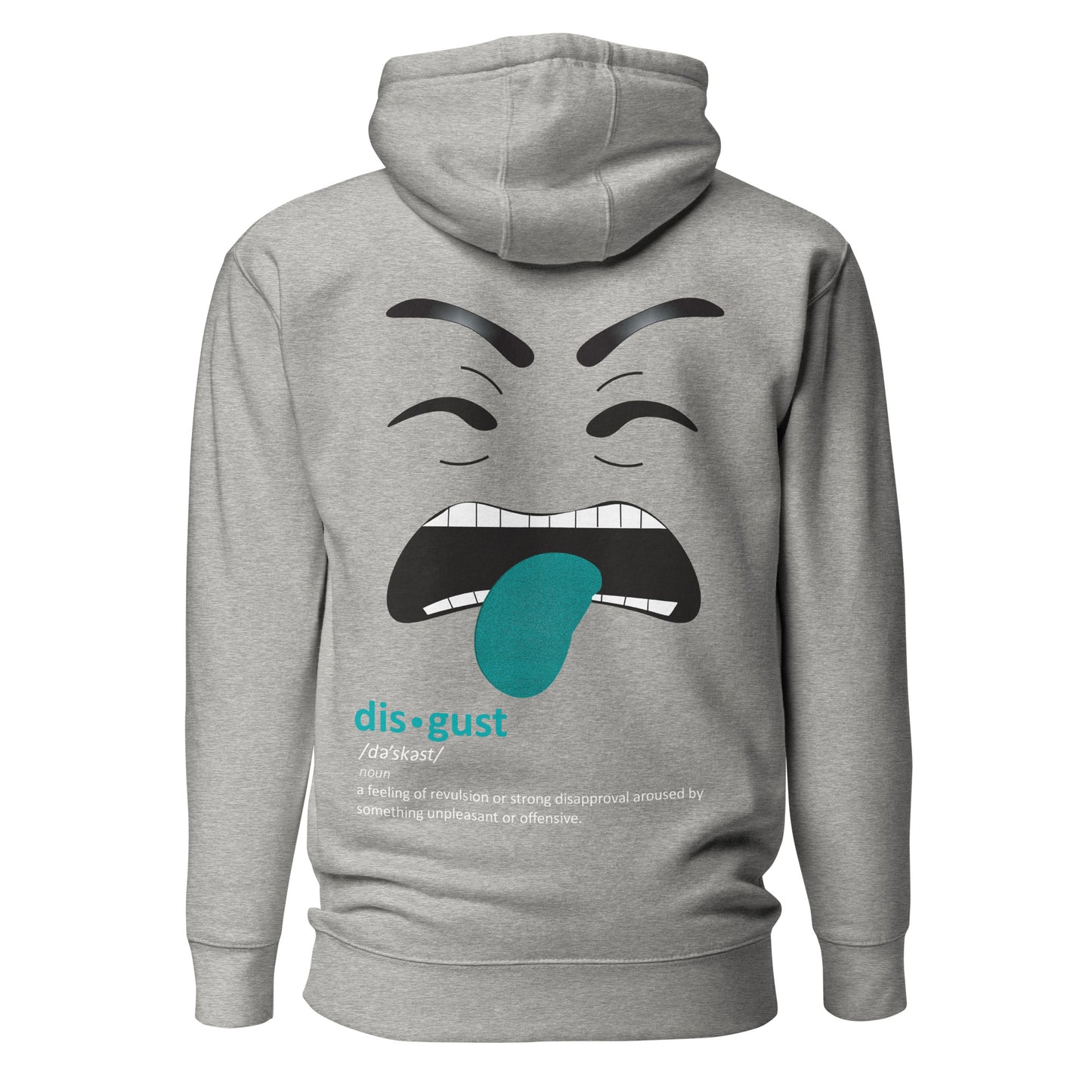 Disgust EMOSHIONS Facial Expressions Unisex Heather Gray Hoodie